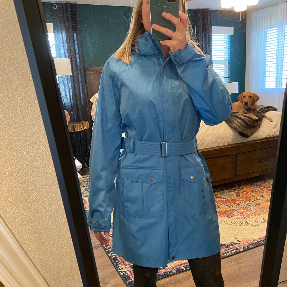 Trench coat winter shell jacket